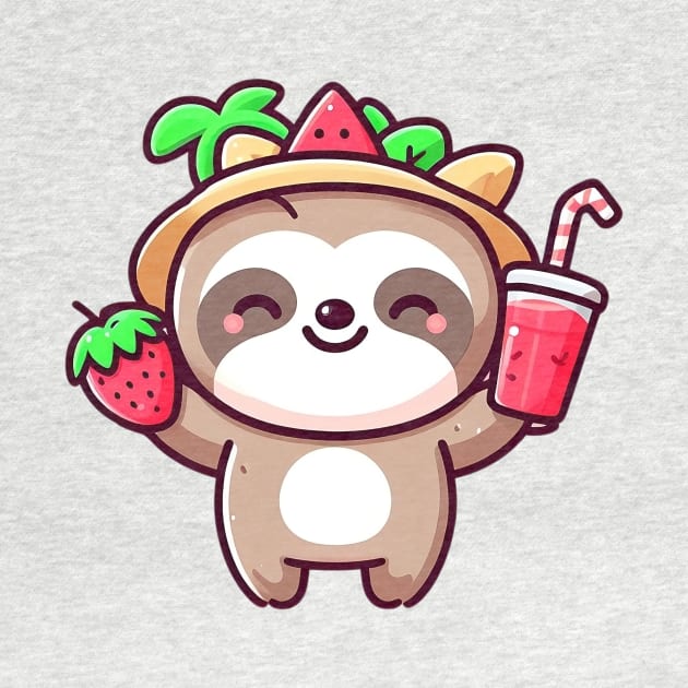 Cute Kawaii Sloth by PhotoSphere